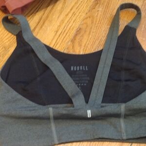 NOBULL Charcoal and Heather Gray Sports Bra